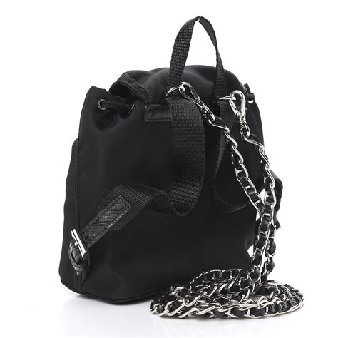 marsupio prada vela|PRADA Nylon Vela Mini Cinch Backpack Black .